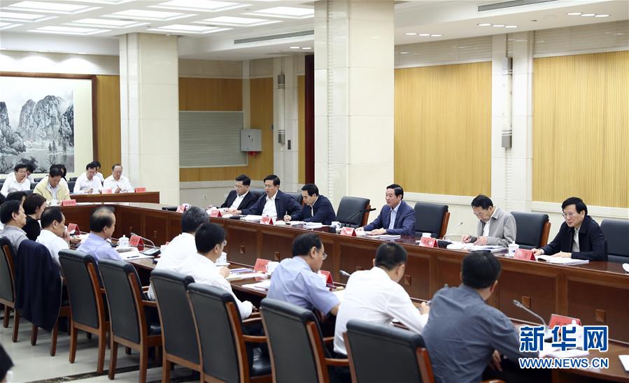 9月21日，中宣部在北京召開中央媒體駐外機構外宣工作座談會。中共中央政治局委員、中央書記處書記、中宣部部長劉奇葆出席座談會并講話。新華社記者 謝環(huán)馳 攝 