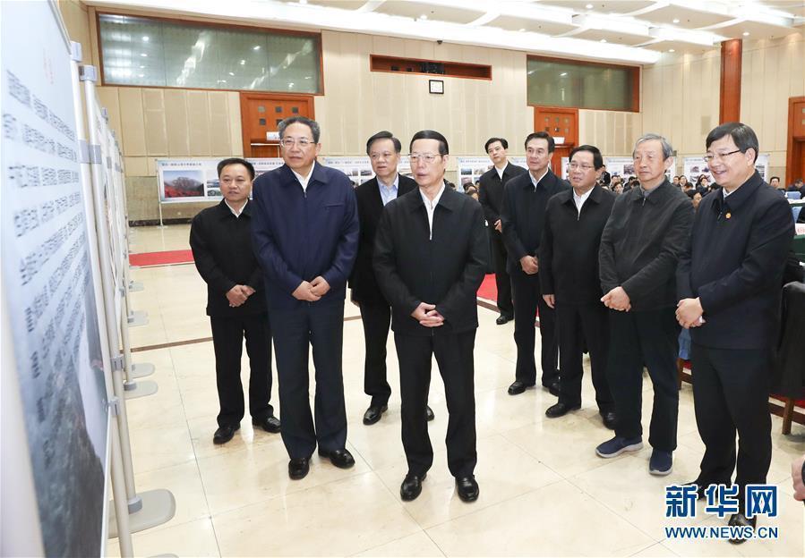 1月9日至10日，國務(wù)院副總理張高麗在安徽調(diào)研推動長江經(jīng)濟帶發(fā)展工作。這是1月10日，張高麗主持召開推動長江經(jīng)濟帶發(fā)展工作會議前聽取介紹。新華社記者 龐興雷 攝