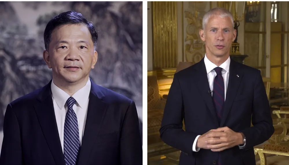 中宣部副部長，中央廣播電視總臺臺長、  總編輯慎海雄與法國文化部部長弗蘭克·里斯特  共同宣布項目啟動