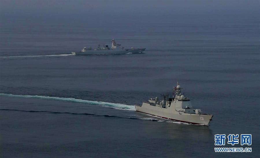 （國(guó)際）（1）中國(guó)海軍第35、36批護(hù)航編隊(duì)在亞丁灣完成任務(wù)交接