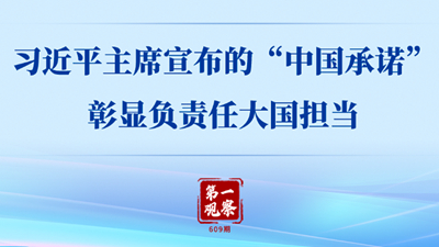 習(xí)近平主席宣布的“中國承諾”彰顯負(fù)責(zé)任大國擔(dān)當(dāng)