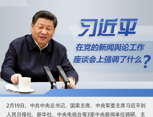 習近平在黨的新聞輿論工作座談會上強調了什么？