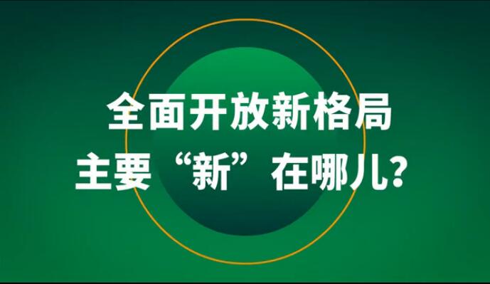 全面開(kāi)放新格局主要“新”在哪兒？