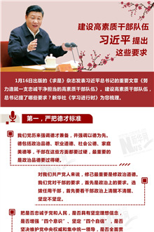 建設(shè)高素質(zhì)干部隊伍，習近平提出這些要求