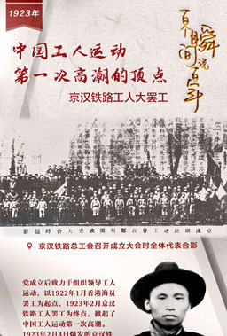 1923，中國工人運(yùn)動第一次高潮的頂點