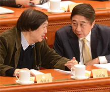 馮鞏、馮驥才出席政協(xié)全體會(huì)議