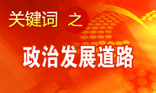 胡錦濤指出，堅(jiān)持走中國(guó)特色社會(huì)主義政治發(fā)展道路和推進(jìn)政治體制改革