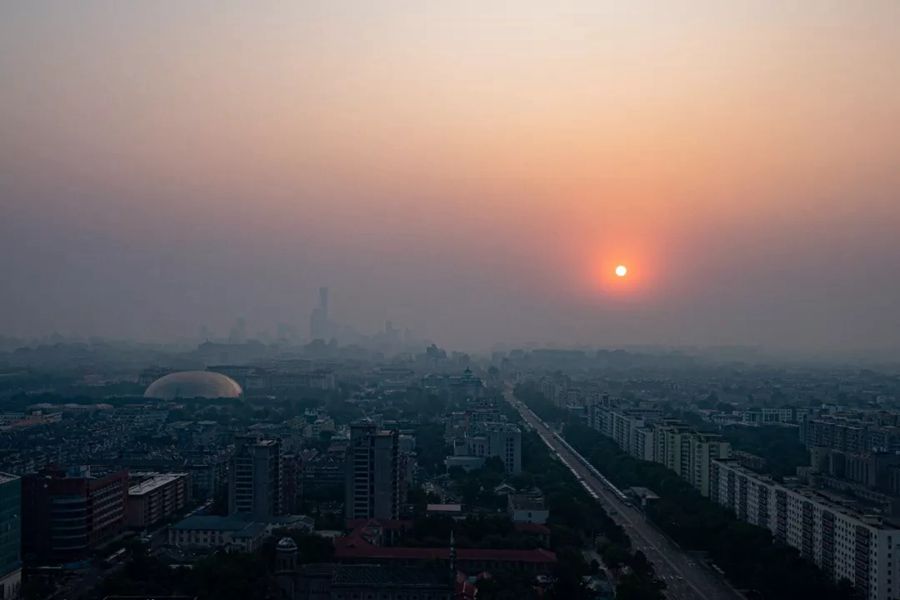 這就是今天早上的北京！