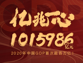 億兆一心！2020年中國GDP首次超百萬億！
