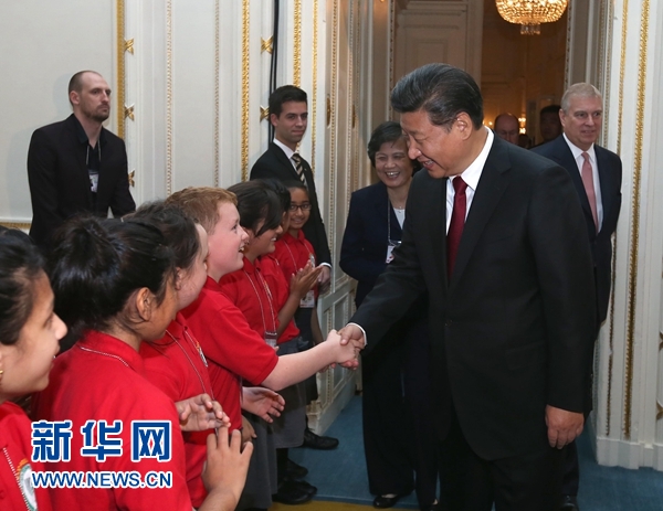 10月22日，國家主席習(xí)近平在倫敦出席全英孔子學(xué)院和孔子課堂年會開幕式。 新華社記者 龐興雷 攝 