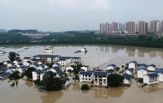 重慶長江、嘉陵江、涪江洪水過境