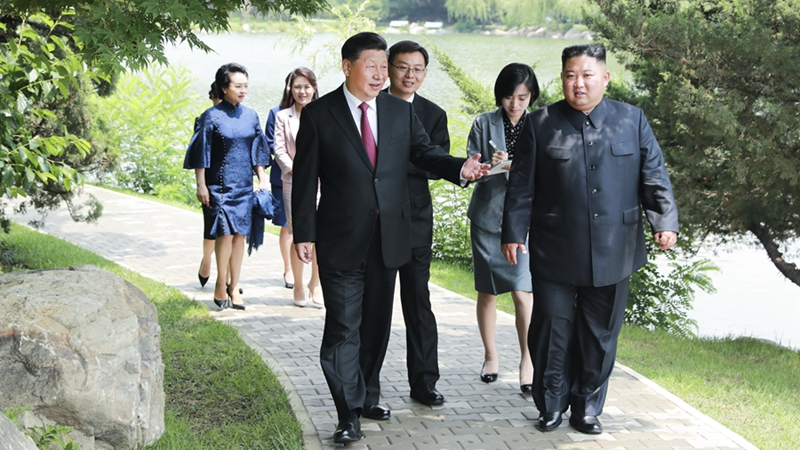 習(xí)近平會(huì)見朝鮮勞動(dòng)黨委員長(zhǎng)、國(guó)務(wù)委員會(huì)委員長(zhǎng)金正恩